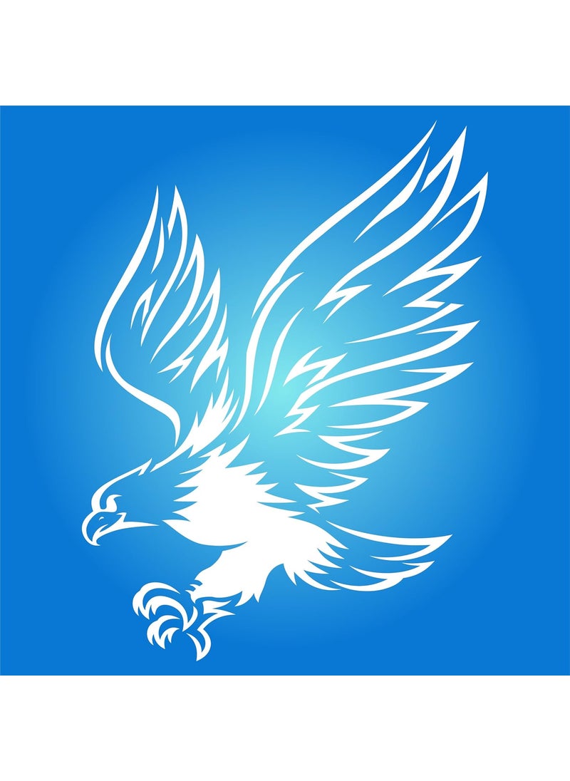 Usnyabni Eagle Stencil, 4.5 x 6 inch (S) - Decorative Bird Animal Wildlife Stencils by CRAFT KREATIVELY  - Image 5