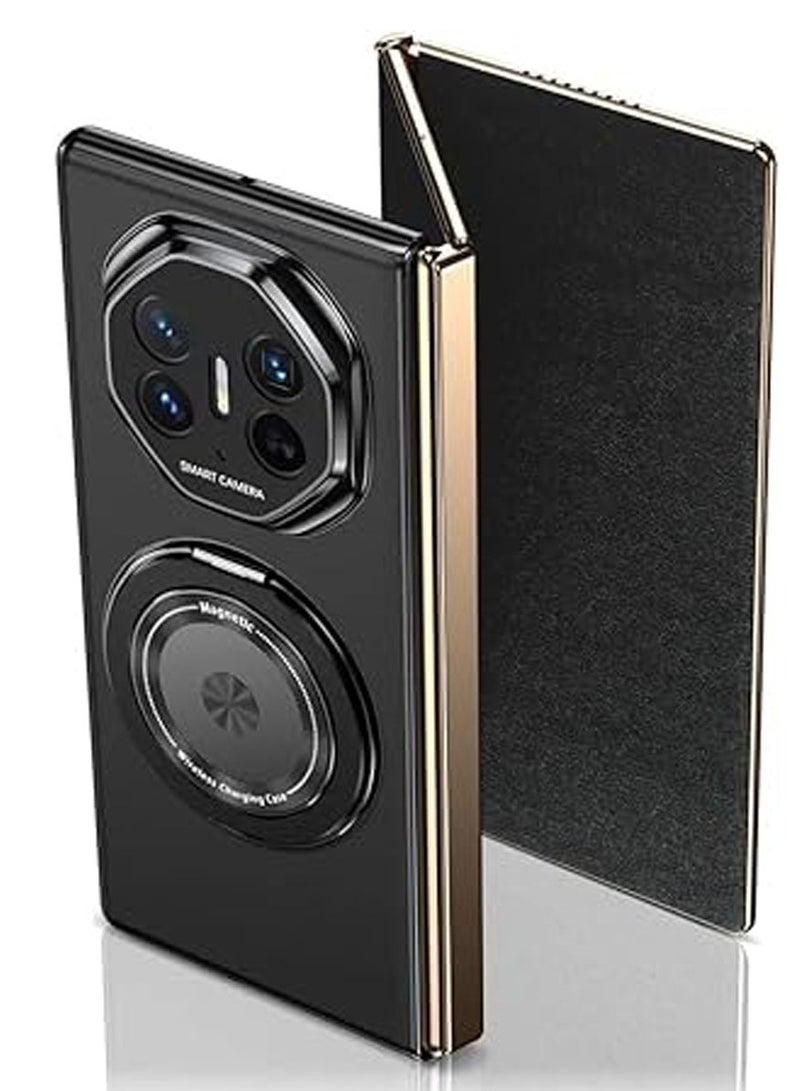 general Compatible with Huawei Mate XT Ultimate Design Case with Magnetic Hinge Protection, 360 Rotatable Magnetic Ring Stand, Shockproof Thin Hard PC Cover - Image 1