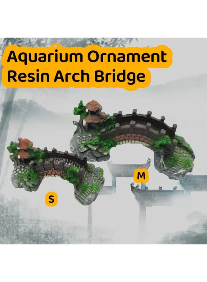 Small Resin Arch Bridge Aquarium Decor For Betta Shrimp And Aquascaping - Image 2