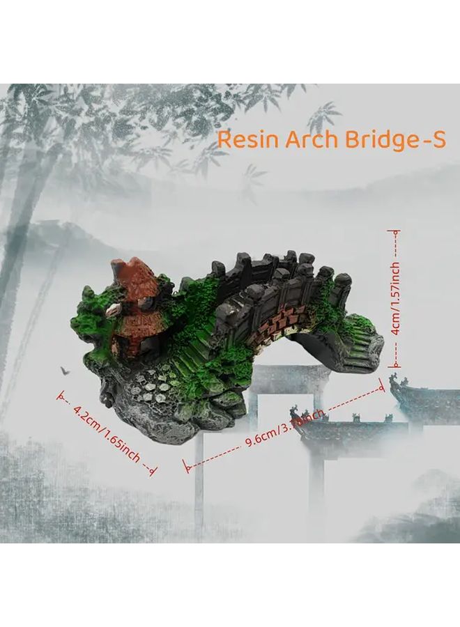 Small Resin Arch Bridge Aquarium Decor For Betta Shrimp And Aquascaping - Image 3