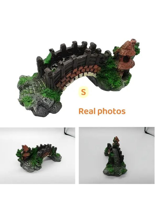 Small Resin Arch Bridge Aquarium Decor For Betta Shrimp And Aquascaping - Image 1