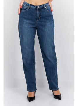 Gloria Vanderbilt Women Slim Fit Washed Denim Jeans, Blue  - Image 1