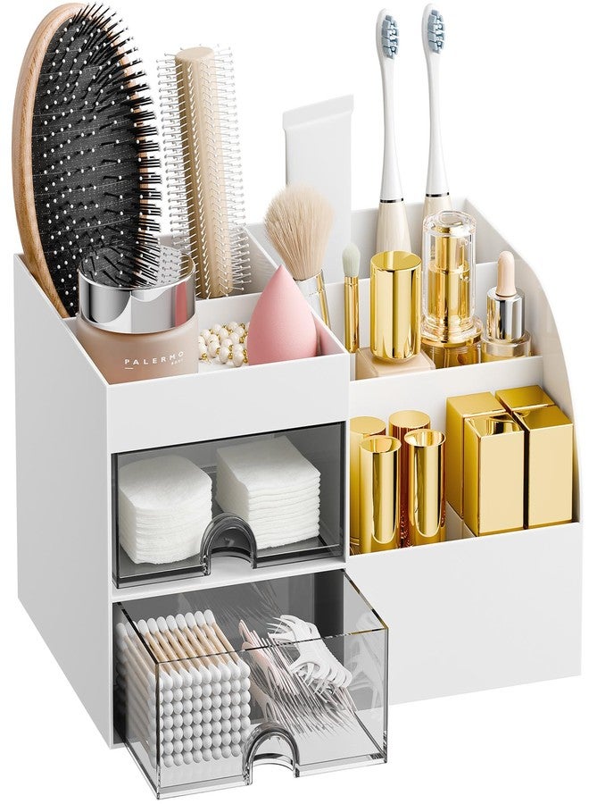 fanado Makeup Organizer 2 Drawer (White) - Image 1