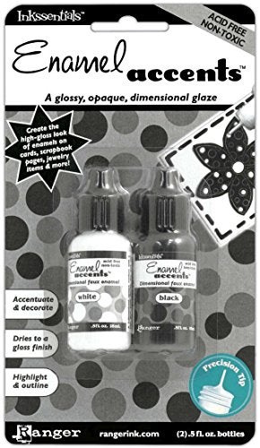 Ranger GAC27355 Inkssentials Enamel Accent 05 oz BlackWhite - Image 3