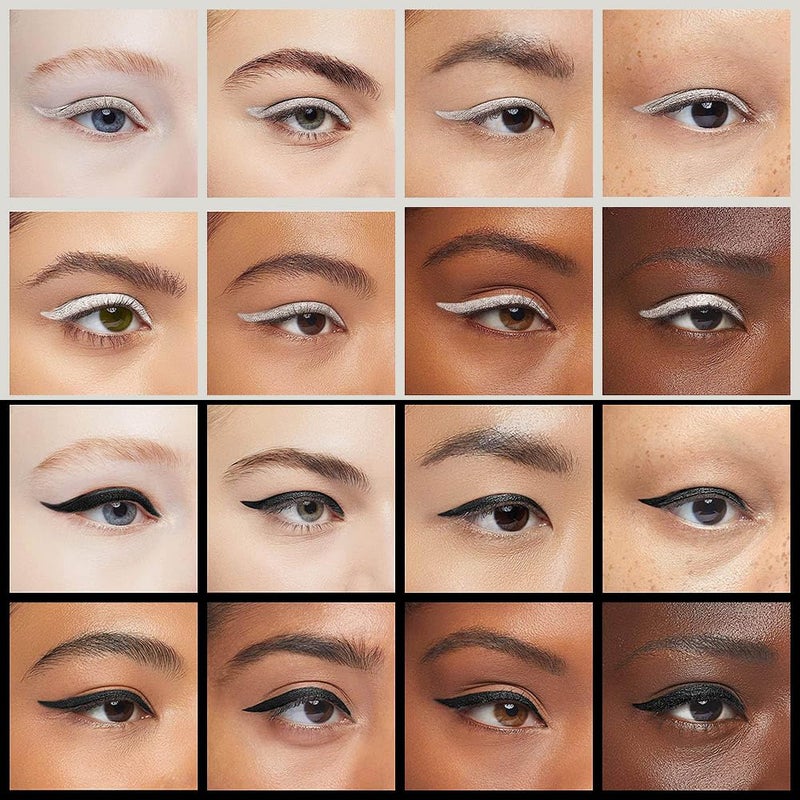 evpct 2Pcs Black Silver Gel Eyeliner Pencil Eye Black Face Paint Stick Makeup Set Waterproof Matte Cream Crayon Eyeliner Pencil Set Cat Eye Liners Eyeshadow delineador de ojos contra el agua - Image 3