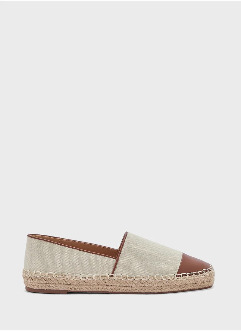 ELLA Contrast Panel Espadrille