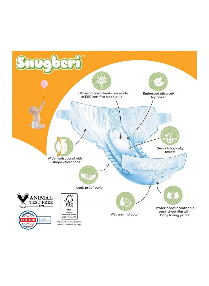 Snugberi Snugberi Tape Style Diapers, Size 2 Small, 30 Pieces, 4-7kg - Dermatologically Tested, Chlorine Free, Ultra Absorbent with Leak Protection  - Image 5