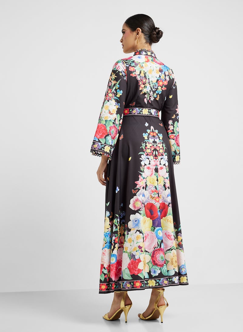 Khizana Floral Print Maxi Dress - Image 2