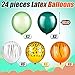 Liliful 24 Pack Jungle Safari Balloons 12 Inch Animal Print Balloons Tiger Zebra Leopard Jungle Safari Theme Party Decor for Wild One Birthday Party Supplies Baby Shower Zoo Theme Decorations - Image 2