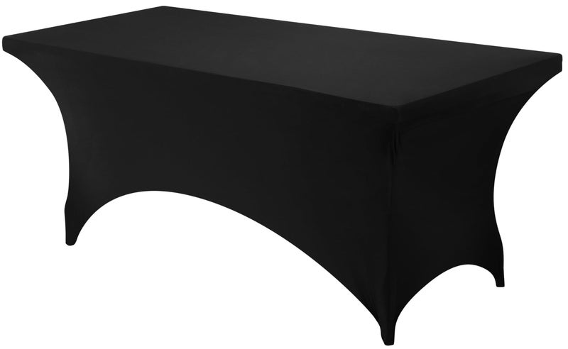 Utopia Kitchen Spandex Tablecloth 1 Pack [6FT, Black] Tight, Fitted, Washable and Wrinkle Resistant Stretch Rectangular Patio Table Cover for Event, Wedding, Banquet & Parties [72Lx30Wx30H Inch] - Image 4
