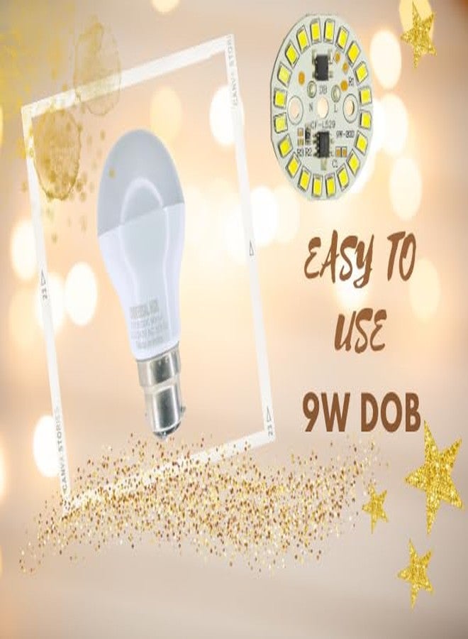 UNIVERSAL HUB 9W Dob 15Pcs Direct On Board High Brightness Led BULB For Bedroom,Kitchen,Bathroom Etc, B22D, COOL White LIGHT - Image 5