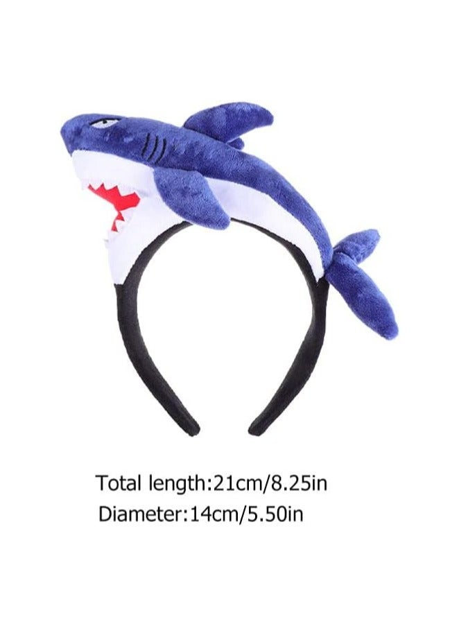 Loquat Shark Costume Headband, Animal Cosplay Headwear for Party(2pcs) - Image 4