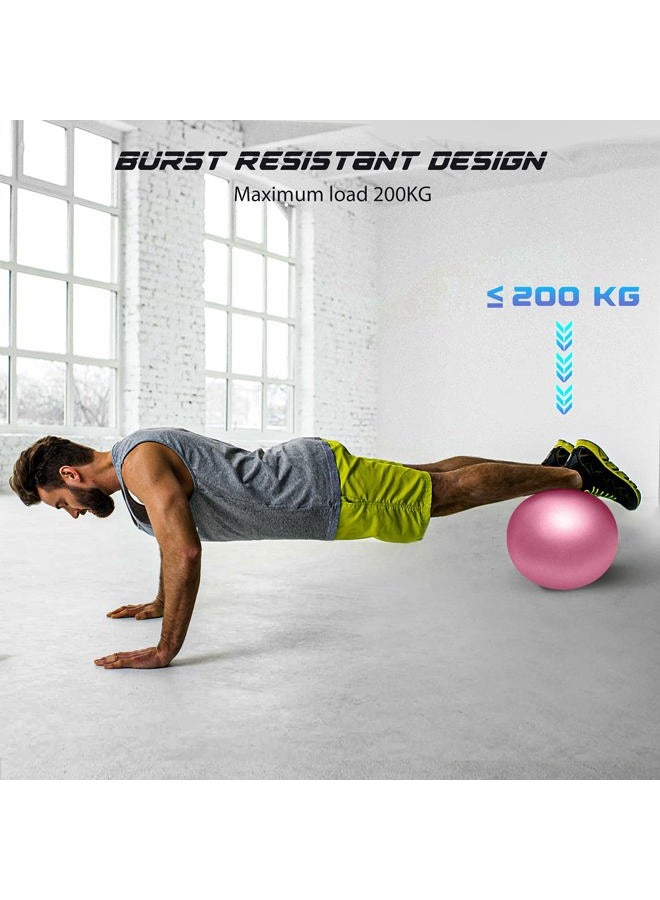 Cikyner Soft Pilates Ball, Small Exercise Ball 23-25cm Mini Gym Ball with Inflatable Straw, Suitable for Pilates, Yoga, Full body Training, Physical Therapy and Balance improving at Home, Gym & Office - Image 3