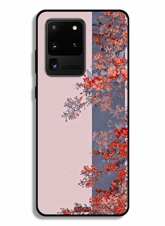 Tolwak Samsung Galaxy S20 Ultra 5G Protective Case Cover Tree Leaves And Flowers Art - Image 2