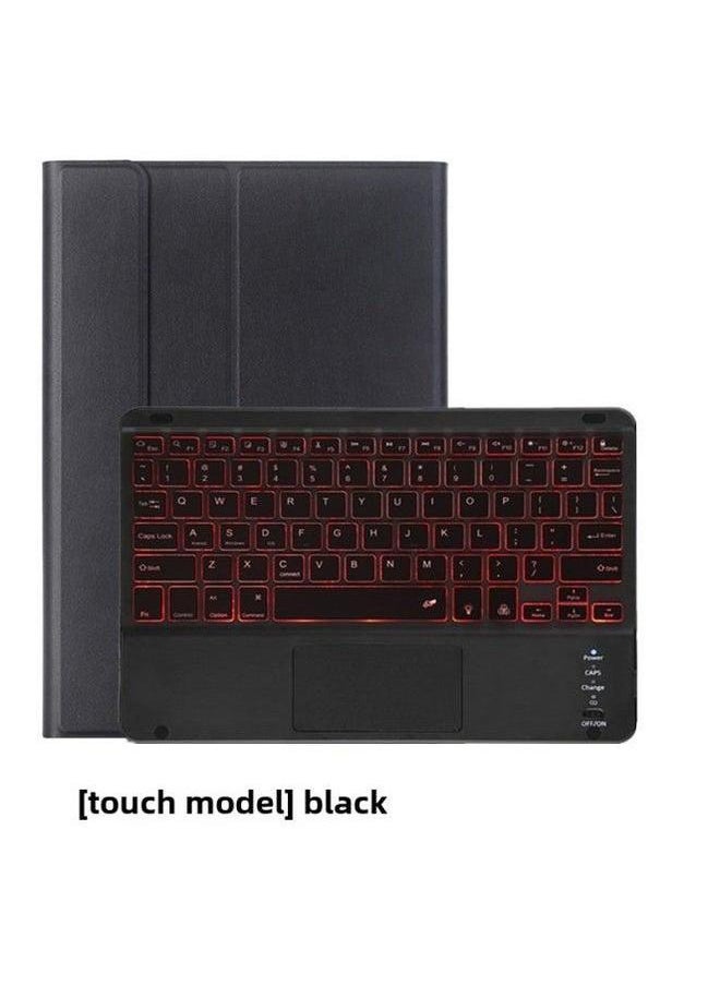Generic For Lenovo Small Pad Protective Case Pro2022 Tablet 10.6 Bluetooth Keyboard Touch M10plus Leather Case-Color:Elegant Black + (touch Backlight)-Product Type:Lenovo Tab P11 Pro 11.5 Inch (2023)  - Image 1