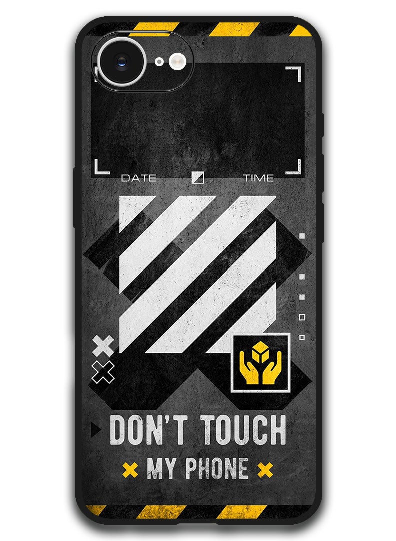 Theodor Case Compatible with Apple iPhone 17e / 16e 6.1 Inch Protection Shockproof Bumper Cover - Dont Touch My Phone 1 - Image 1