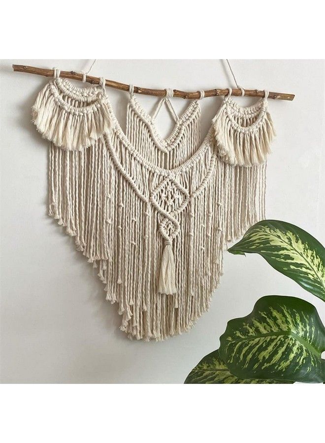 Qlbuj Large Macrame Wall Hanging Natural Driftwood Macrame Tapestry Above Headboard Boho Home Decor For Bedroom Living Room Apartment Wedding Party32" W X 34" L  - Image 4