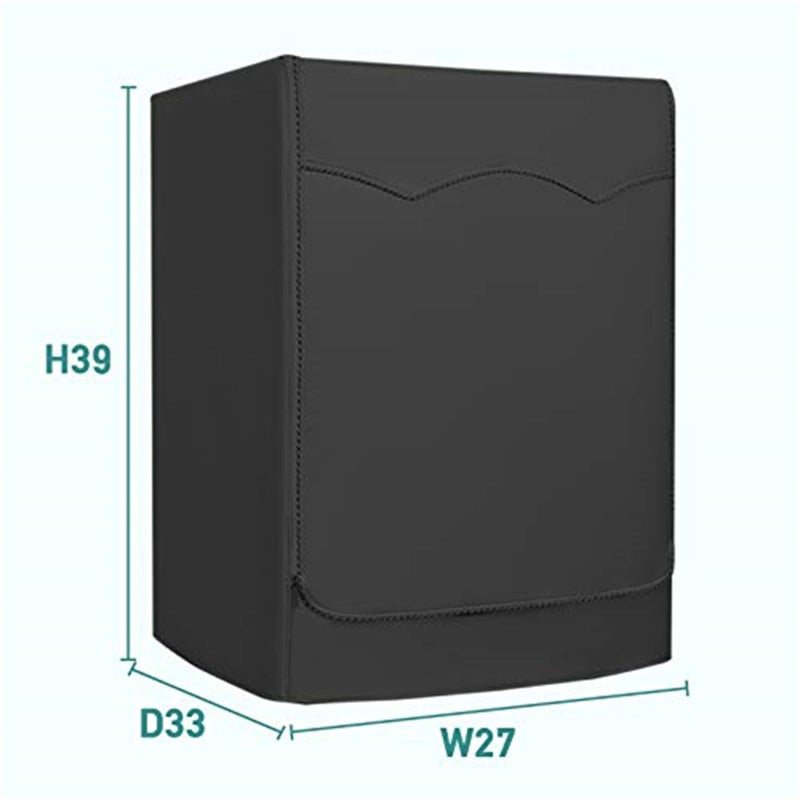 STARTWO Washer/Dryer Cover,Washer and Dryer Coversï¼ŒWashine Machine Cover for Waterproof and Dustproof Thickening Front-Loading Machineï¼ŒWasher Cover Fit for Most Front-loading Washer (black) - Image 2