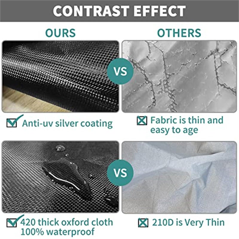 STARTWO Washer/Dryer Cover,Washer and Dryer Coversï¼ŒWashine Machine Cover for Waterproof and Dustproof Thickening Front-Loading Machineï¼ŒWasher Cover Fit for Most Front-loading Washer (black) - Image 3