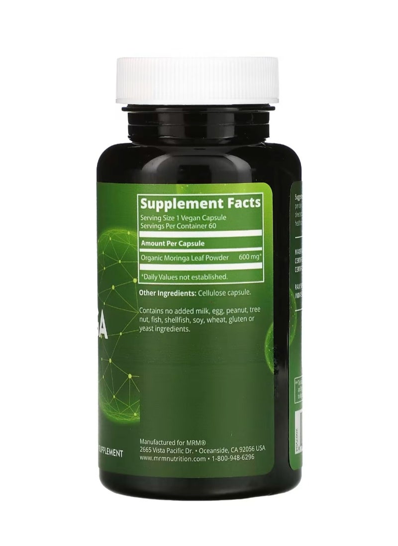 MRM Nutrition Nutrition Moringa Leaf 60 Veggie Capsules  - Image 2