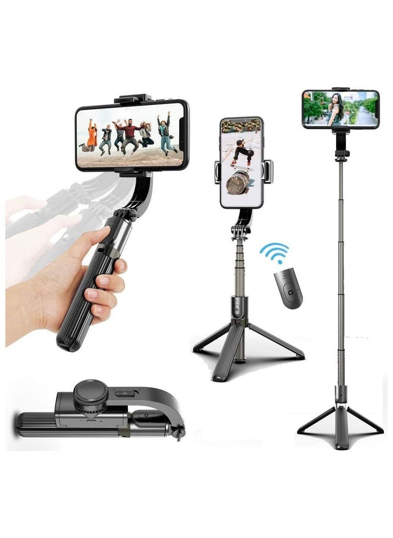 Raxoom 3 in 1 Phone with Bluetooth Wireless Remote, Portable Selfie Stick Gimbal Stabilizer for Smartphone - Image 1