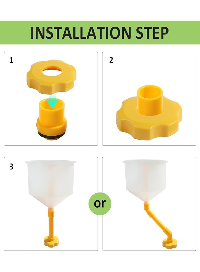 Excefore Coolant Funnel Kit, No Spill Radiator Flush And Bleeder Kit, Universal Automotive Antifreeze Bleeder, Spill-Free Radiator Bleeder Funnel, Car Accessories For Universal Vehicles - Image 2