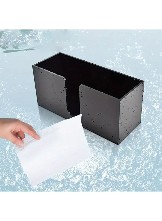 1pc Clear Acrylic Rectangular Paper Towel Dispenser Holder For Bathroom Kitchen Restaurant Hotel Countertop Tissue Box Organizer - Image 4
