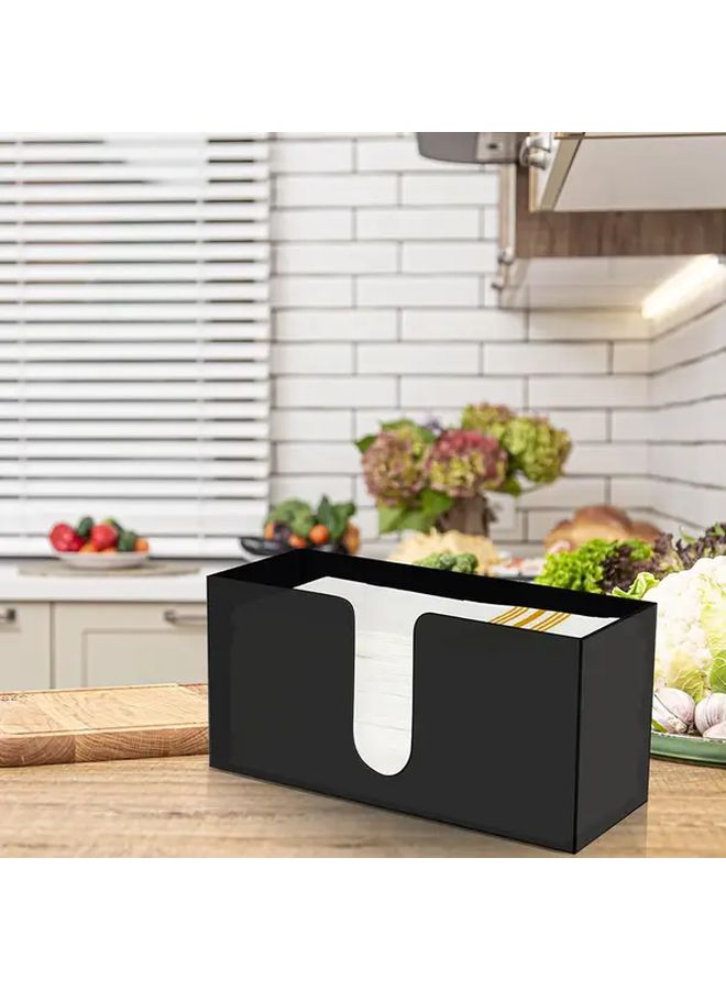 1pc Clear Acrylic Rectangular Paper Towel Dispenser Holder For Bathroom Kitchen Restaurant Hotel Countertop Tissue Box Organizer - Image 5