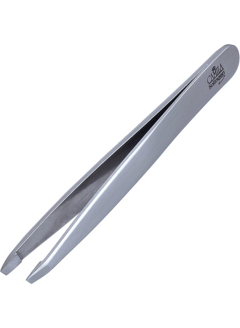 CAMILA SOLINGEN - CS25 4 Professional Surgical Grade Stainless Steel Precision Tip Eyebrow Tweezers for Facial Hair Shaping  Removal Beauty Tool for MenWomen Made in Solingen Germany Slanted - Image 1