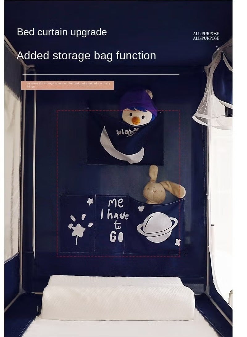 HOMESTAR Bed Canopy Tents Curtain Blackout Curtain Single Bed Tent Curtain Student Shading Cloth Bed Canopy Mosquito Net Student Sleep Privacy Protection - Image 2