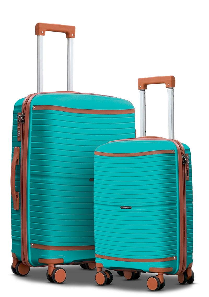 ZAAPPY Hard Shell 2PCS SET (20/24 Inch) Unbreakable Luggage Lightweight, Secured Lock - Image 1