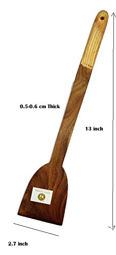 ARMAN SPOONS Believe in Quality Teak Wood LadlesSpoonsWhisksMasherTongHandle Spatula for Cooking Serving Thick Long Sturdy Large Set of 7 - Image 2