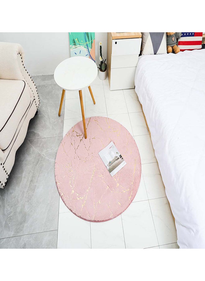 RIZARIES - SuperSoft Imitation Rabbit Fur Bronzing Round Centerpiece (Rug) - Image 1