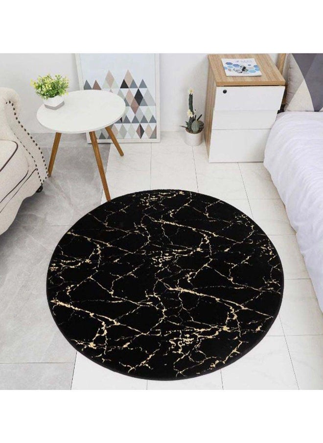 RIZARIES - SuperSoft Imitation Rabbit Fur Bronzing Round Centerpiece (Rug) - Image 1
