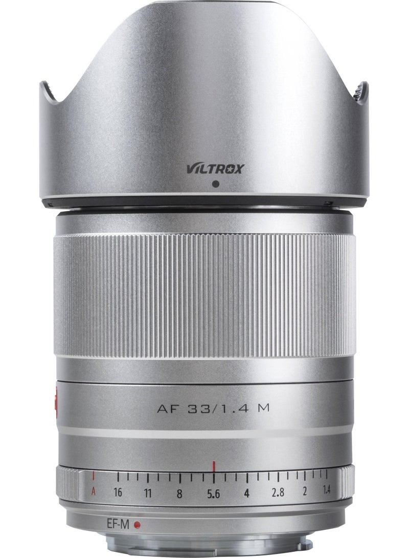 فيلتروكس Viltrox AF 33mm f/1.4 M Lens for Canon EF-M (Silver) - Image 5