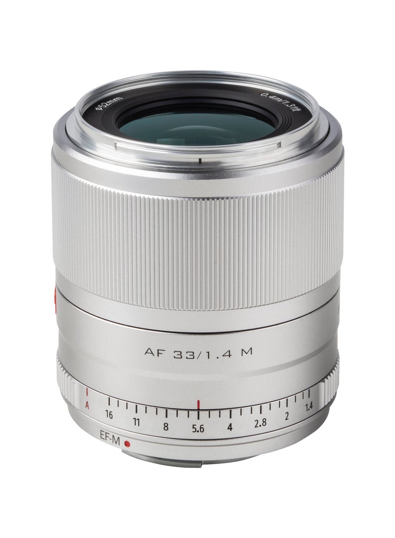 فيلتروكس Viltrox AF 33mm f/1.4 M Lens for Canon EF-M (Silver) - Image 3