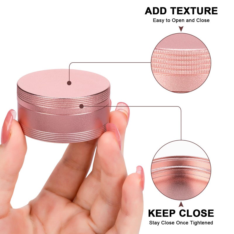 SOBAHIDO Portable Pill Box Pill Case Daily - Waterproof Single Metal Pill Container for Pocket Purse, Aluminium Alloy Round Daily Medicine Organizer to Hold Vitamins, Fish Oil, Medicine Medium Size - Image 3
