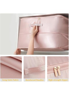 Generic Large Capacity Self-Compressing Super Space Saving Quilt, Blanket, Bed Sheet Storage Organizer (Pink - 52 x 42 x 60cm)  - Image 3