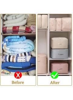 Generic Large Capacity Self-Compressing Super Space Saving Quilt, Blanket, Bed Sheet Storage Organizer (Pink - 52 x 42 x 60cm)  - Image 4