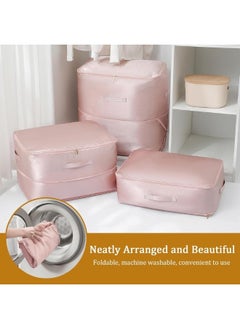Generic Large Capacity Self-Compressing Super Space Saving Quilt, Blanket, Bed Sheet Storage Organizer (Pink - 52 x 42 x 60cm)  - Image 5
