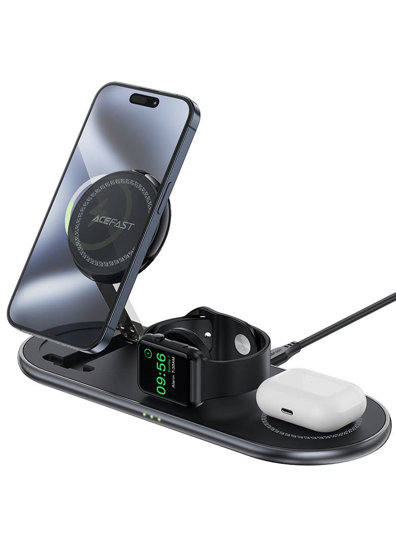 ACEFAST E19 Qi2 3-in-1 desktop wireless charging holder - Image 3