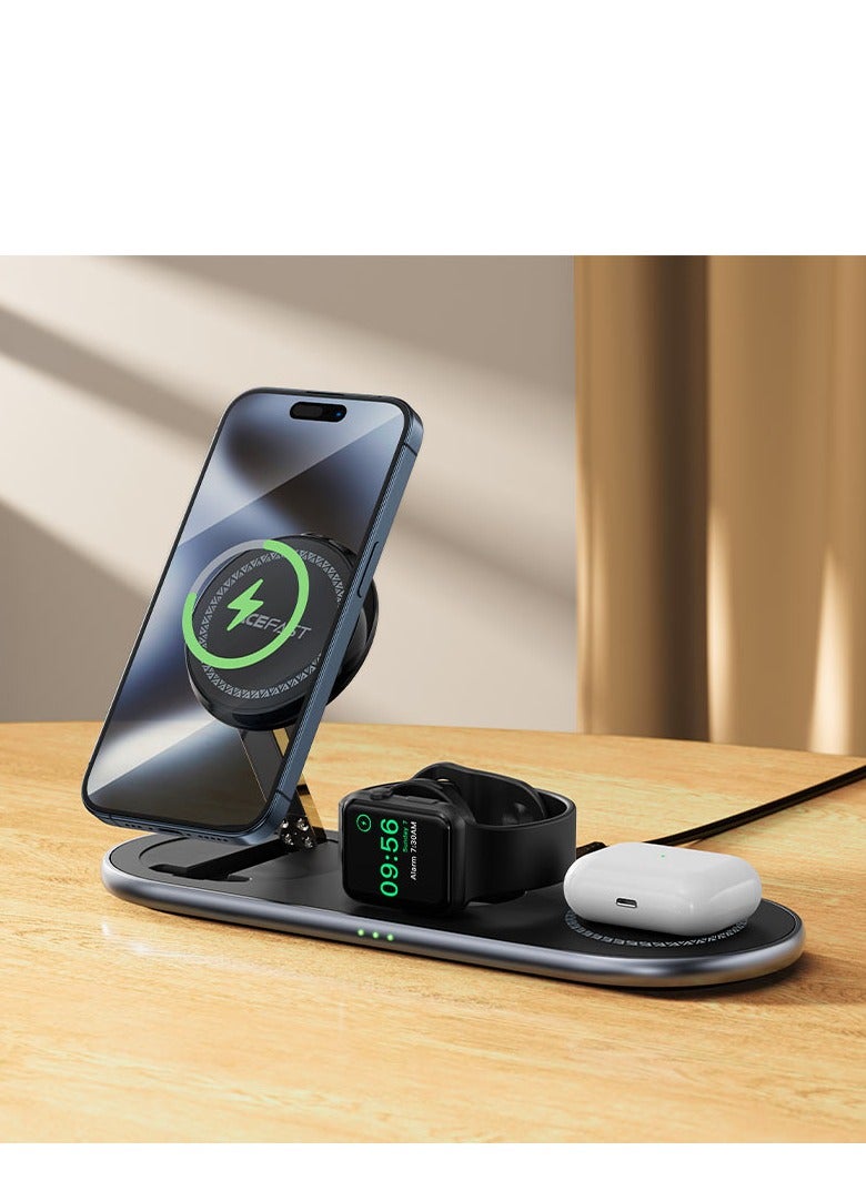 ACEFAST E19 Qi2 3-in-1 desktop wireless charging holder - Image 5