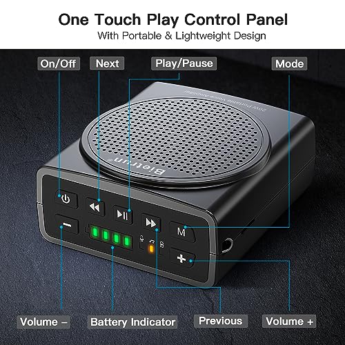 Bietrun Bluetooth Voice Amplifier for Teachers, Portable Rechargeable Mini Voice Amplifier with Wired Microphone Headset, PA System Megaphone Speaker for Teachers, Singing, Training, Presentation, Tour Guide - Image 5