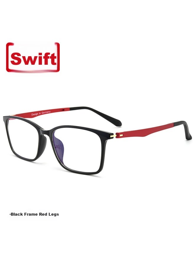 Buzz Anti-blue Light Reading Gl For Men And Women, Ultra-light High Definition Presbyopic Gl Bj121 Black Frame Red Legs +1.50 Strength - Image 3