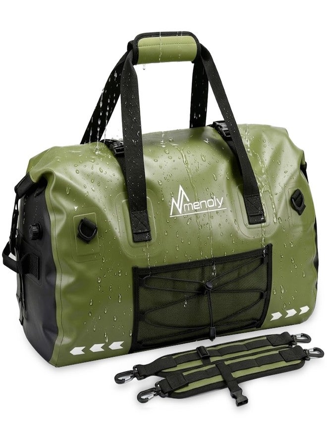 MENOLY 60L Waterproof Duffel Bag - Large Motorcycle Dry Bag Backpack, Roll Top Heavy Duty Travel Bag with Shoulder Straps for Riding, Kayaking, Camping & Travel - Image 1