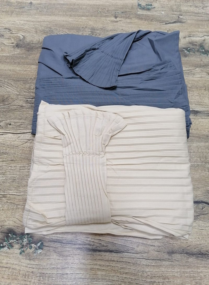 مون 2/شرشف صلاة مرد قطن ناعم ومريح للغاية  يتضمن طرحة ويغطي الجسم بالكامل بمقاس موحد وواسع مناسب لجميع الأجسام - Image 2