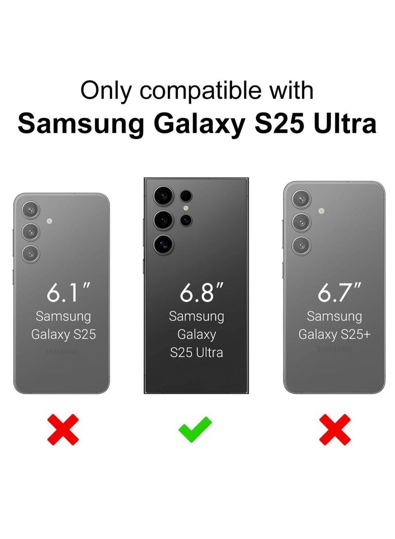 Fuxin Samsung Galaxy S25 Ultra Rotational Metal Ring Case with Kickstand, Shockproof Bumper, Matte Finish, Anti-Fingerprint, and Magnetic Car  Mount - Image 2