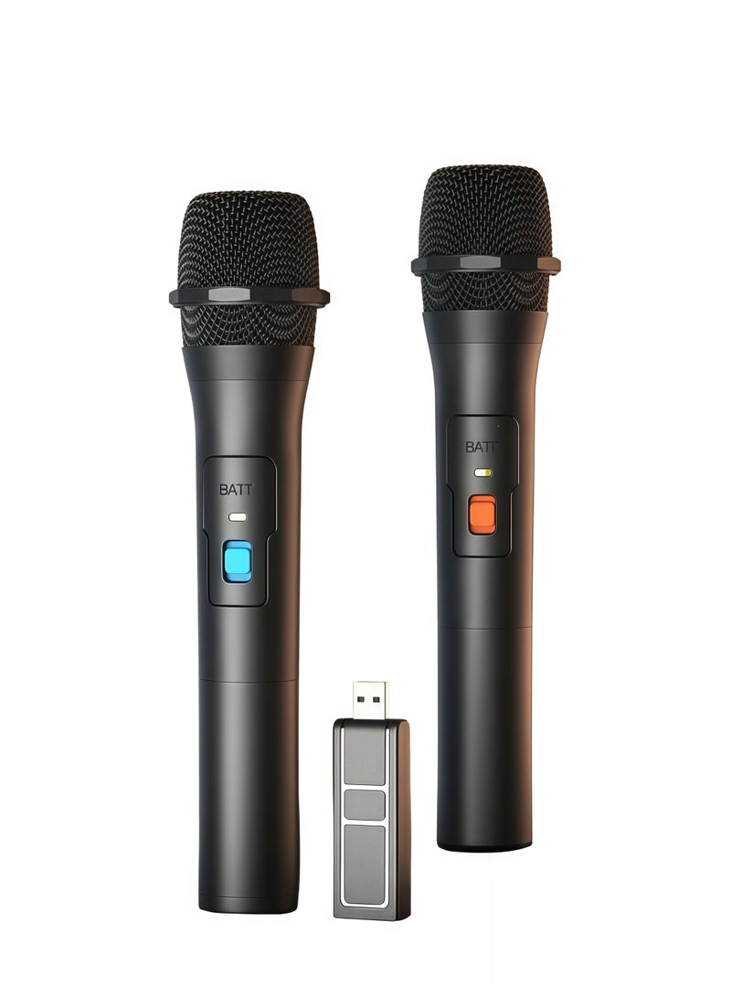 VKL Wireless Microphone Universal Handheld Karaoke Microphone Speaker Set, USB Receiver Combination, Universal Speaker Integrated, Easy Adaptation to Multiple Scenarios - Image 3