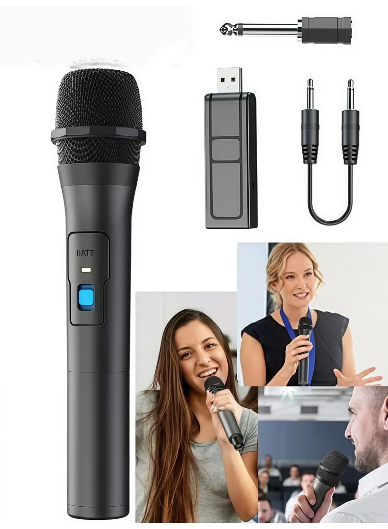 VKL Wireless Microphone Universal Handheld Karaoke Microphone Speaker Set, USB Receiver Combination, Universal Speaker Integrated, Easy Adaptation to Multiple Scenarios - Image 1