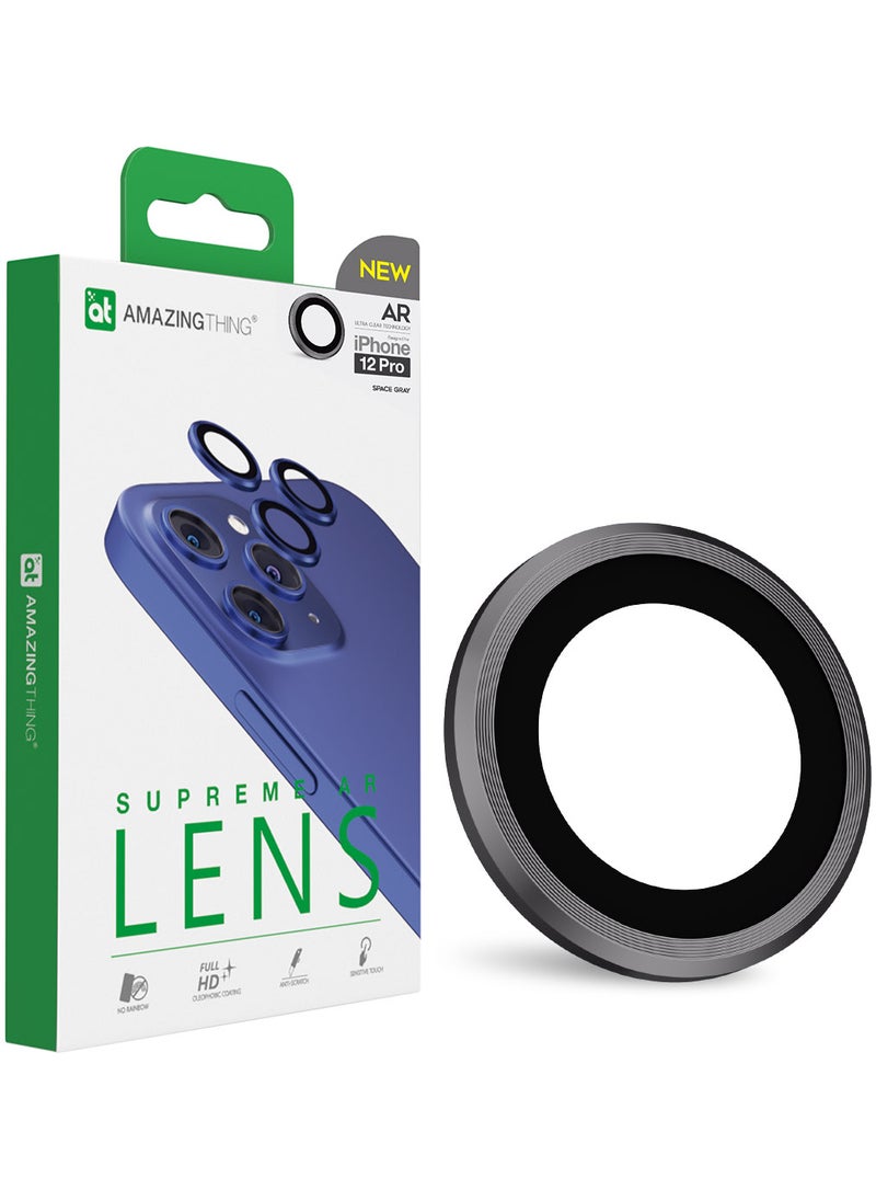 AMAZINGthing Supreme AR Lens Defender for Apple iPhone 12 Pro Lens Protector - Space Grey  - Image 1
